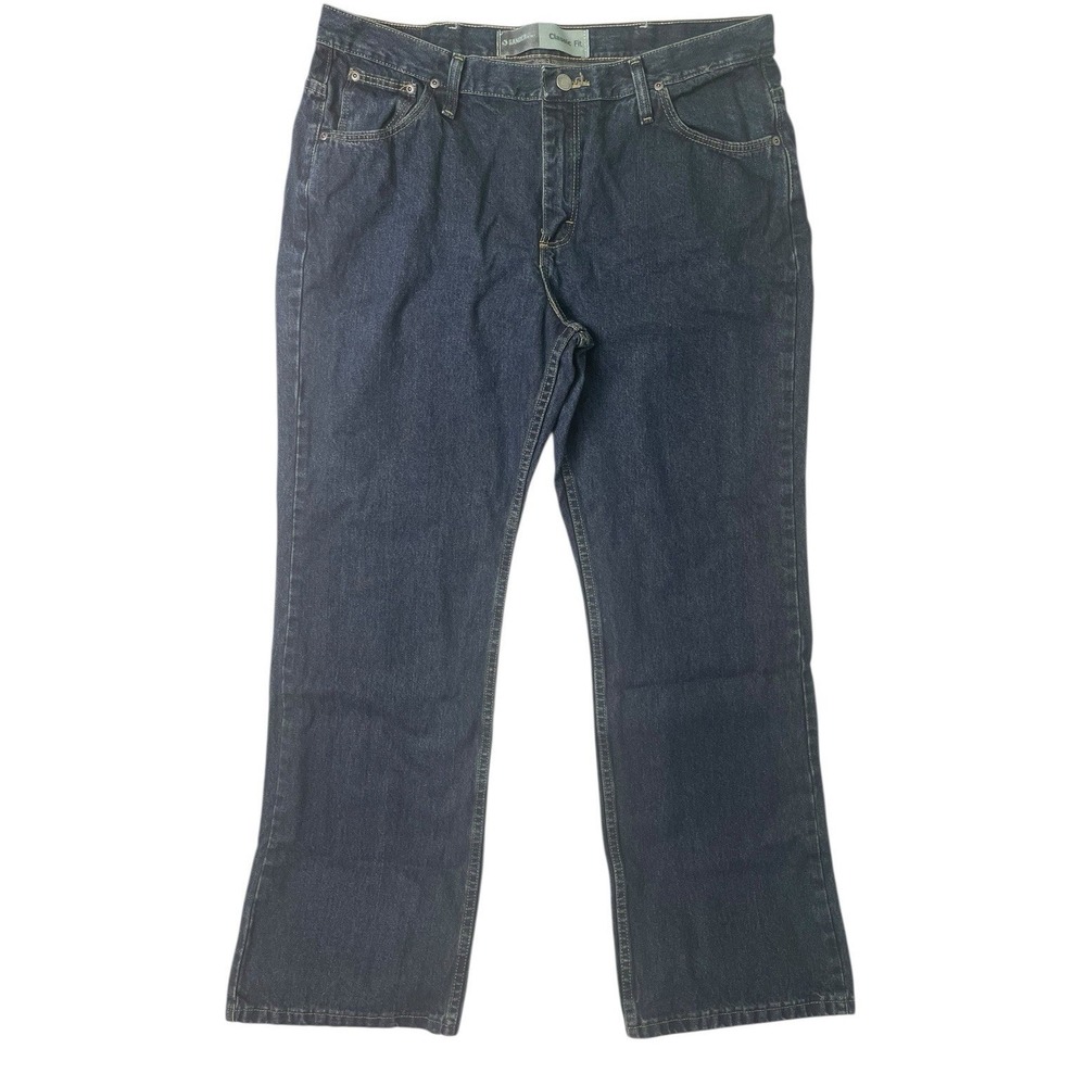 Gander Mountain Womens 18 Regular Classic Fit Dark Wash Denim Jeans Straight Leg